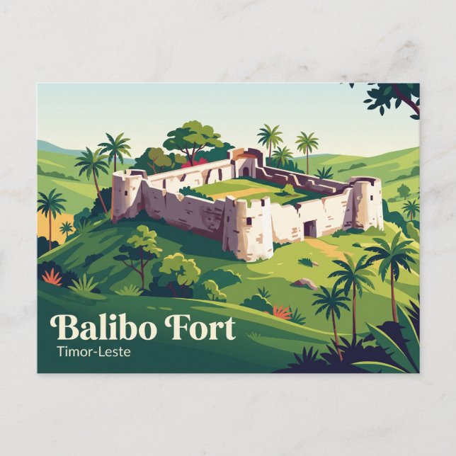 Balibo Fort Timor-Leste Vykort (Framsida)