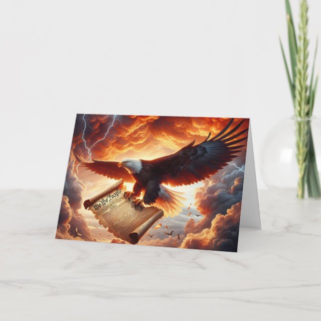 Balid Eagle Sommar med konstitutionen Kort (Framsida)