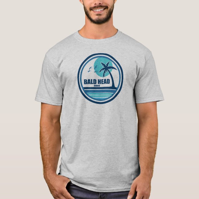 Balid Head Island North Carolina Handflatan Träd B T Shirt (Framsida)