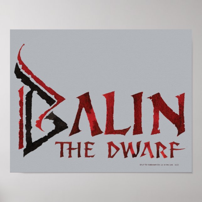 Balin Namn Poster (Framsidan)