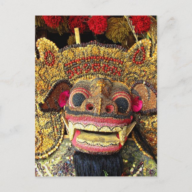 Balinese Barong 2 Vykort (Framsida)