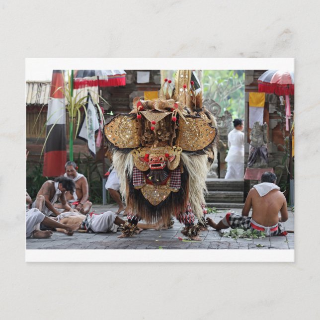 Balinese Barong-dansresultat Vykort (Framsida)