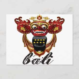 Balinese Barong Indonesia Souvenir Vykort