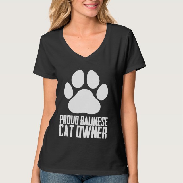 Balinese cat  Balinese  Balinese cats T Shirt (Framsida)