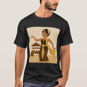 "Balinese Dancer Illustration T Shirt
