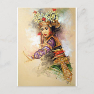 Balinese dancer vykort