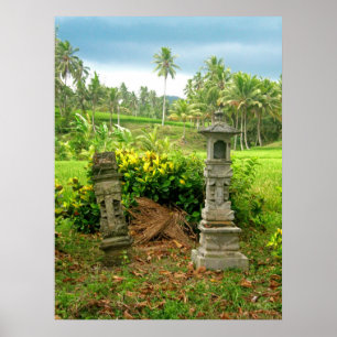 Balinese Fält Shrines Poster