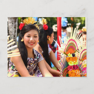 Balinese Girl Vykort