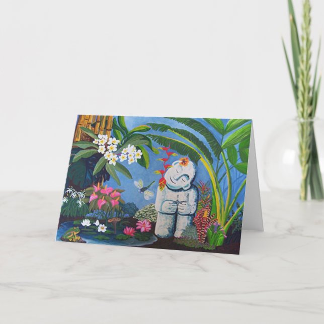 Balinese helgdag helgkort (Framsida)