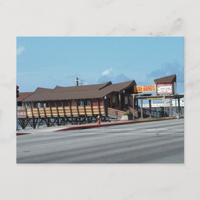 Balinese Room, Galveston Texas Postcard Vykort (Framsida)