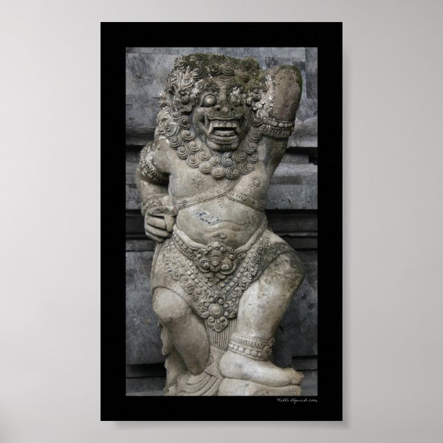 Balinese Statue Poster (Framsidan)