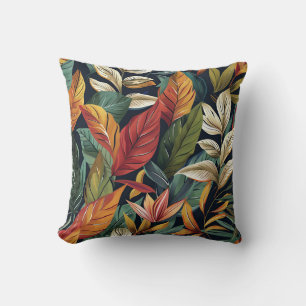 Balinese stil exotic löv lyx mörk färg kudde