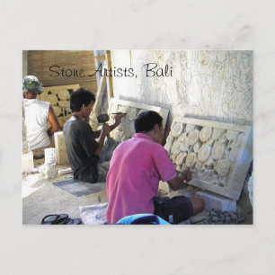 Balinese Stone Cutters vykort