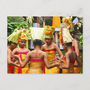 Balinese Temple Dedication Festival Vykort
