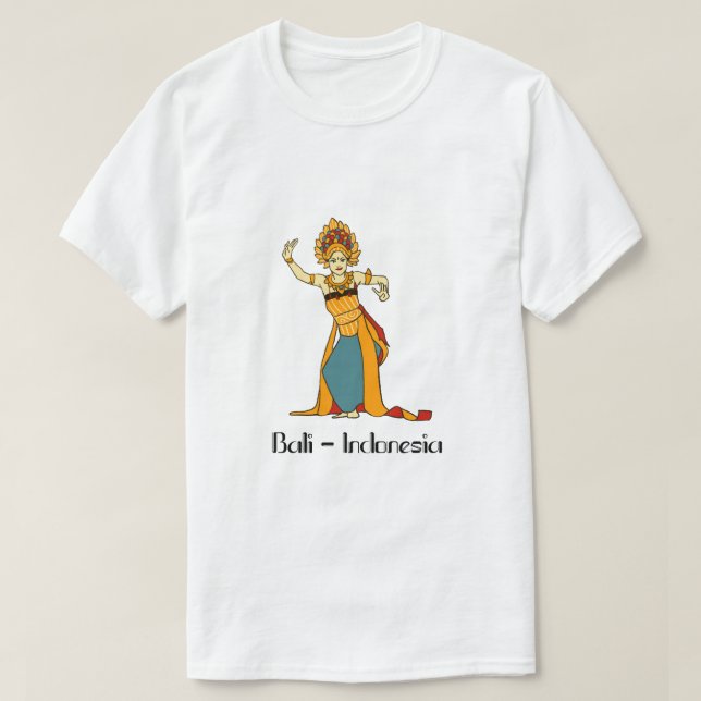 Balinese Women Dancer Indonesia T Shirt (Design framsida)
