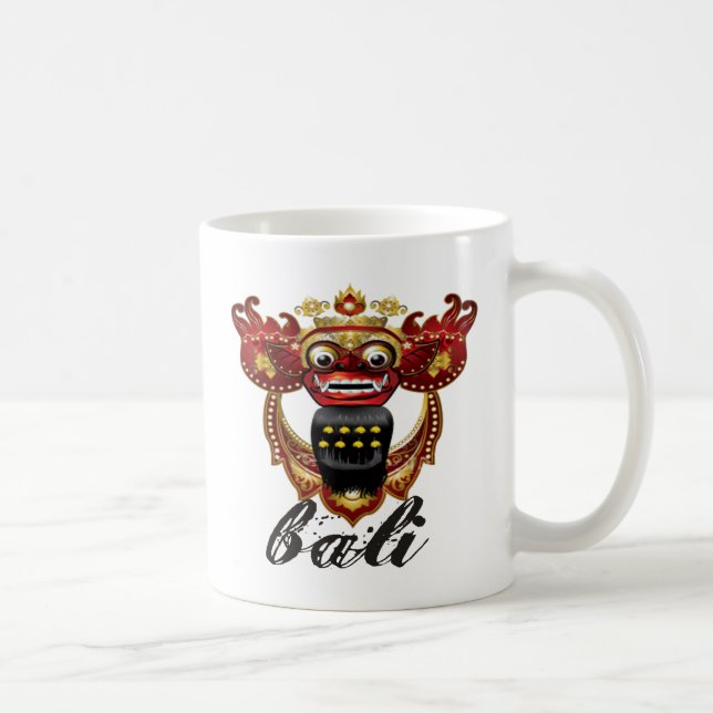 BalineseBarong Indonesien souvenir Kaffemugg (Höger)