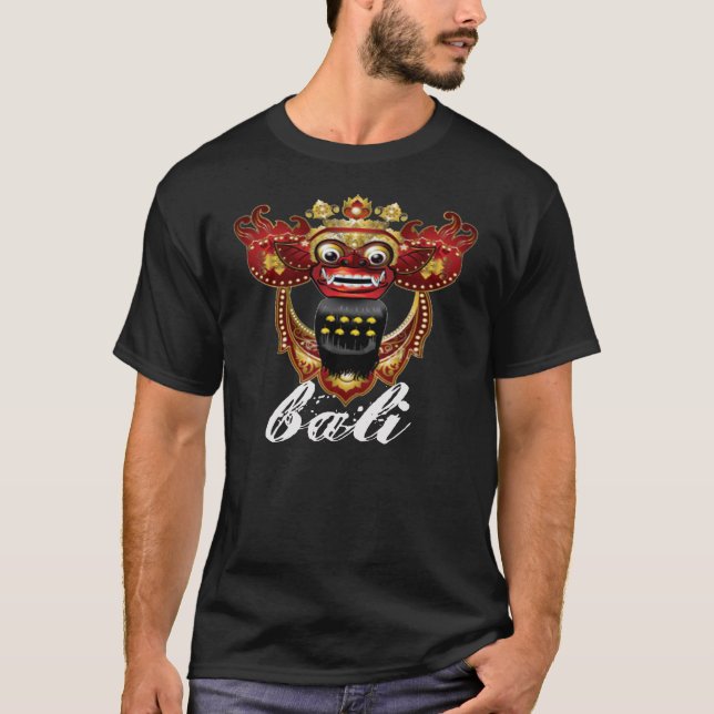 BalineseBarong T-tröja, Bali souvenir T-shirt (Framsida)