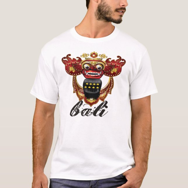 BalineseBarong T-tröja, Bali souvenir Tee Shirt (Framsida)