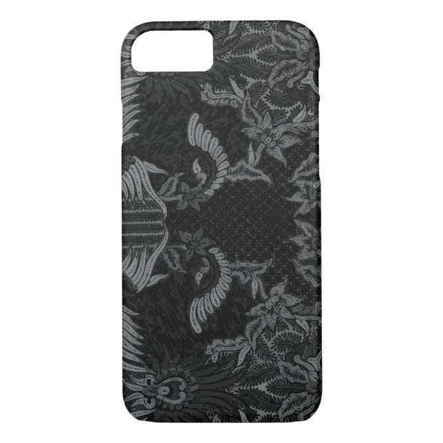 Balinesen blommar batik Case-Mate iPhone skal (Baksida)