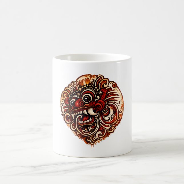 Balinesisk Barong-konst Mugg (Center)