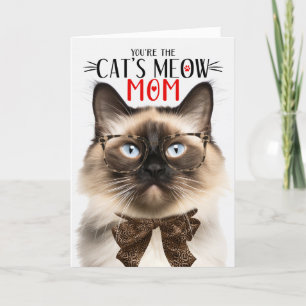 Balinesisk katt för Pet Mamma på Mors dag Helgkort