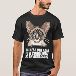 Balinesisk katt hår det är en krydda och ett tillb t shirt