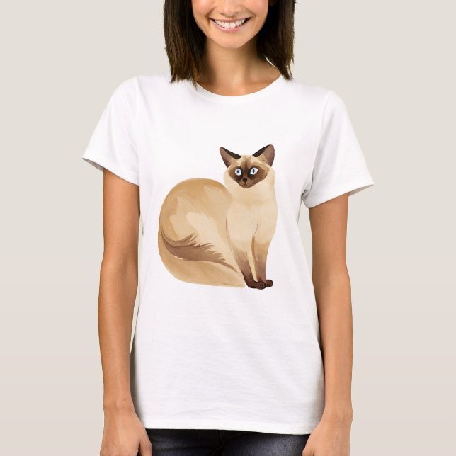 balinesisk katt t shirt (Framsida)