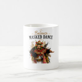 Balinesisk maskdansmugg kaffemugg