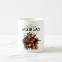 Balinesisk maskdansmugg