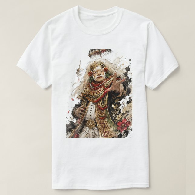 Balinesisk Topeng-dans T-shirt (Design framsida)