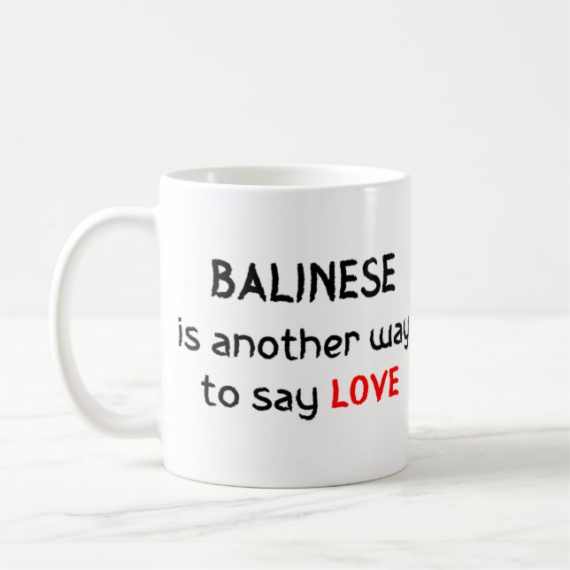 Balinesiskt kaffe kärlek mugg (Vänster)