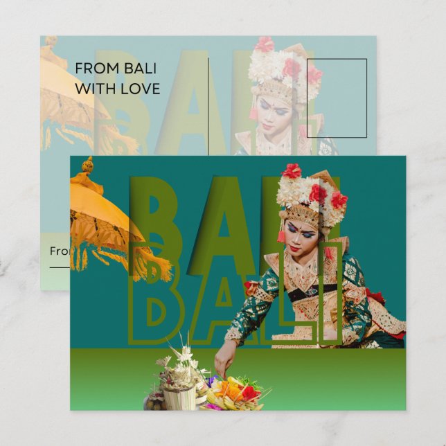 Balis Grace: En dansares arvsel Helg Vykort (Fram/baksida)