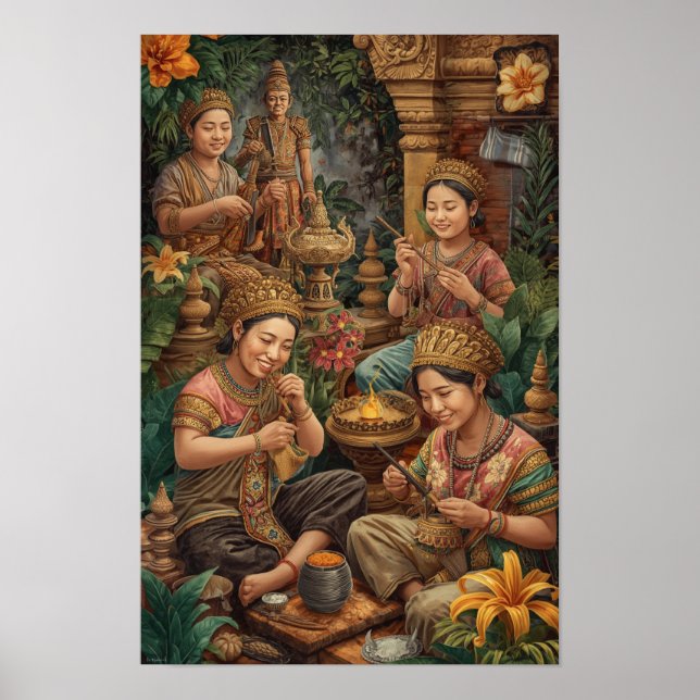 Balis-Helig-båtens Golden Artisans i Para Poster (Framsidan)