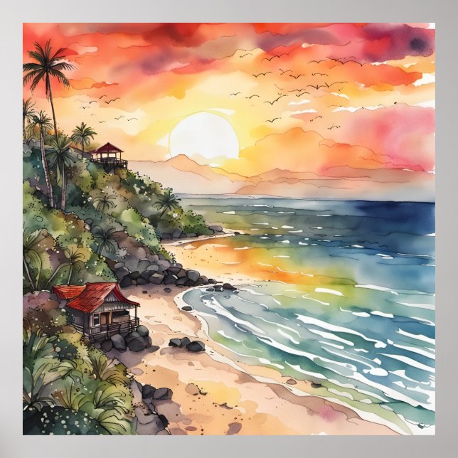 Bali's Sunset Sergranat Poster (Framsidan)