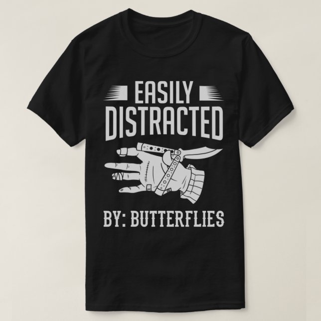 Balisong Flipping Gift Butterfly Knivar Training2 T Shirt (Design framsida)