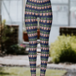 baljväxlar från Funny Cactus Mamma Mönster Leggings