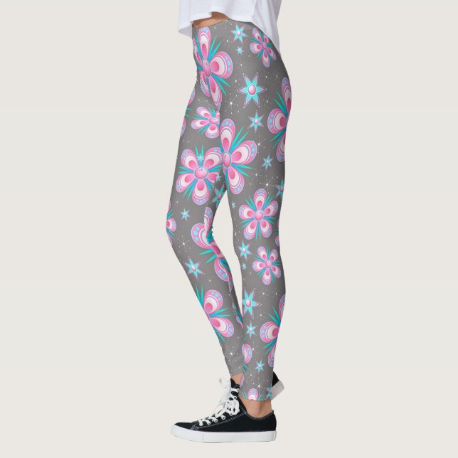 Baljväxter/Blommor och stenar Leggings (Vänster)