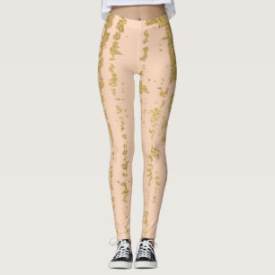baljväxter/Guld Bläck Leggings