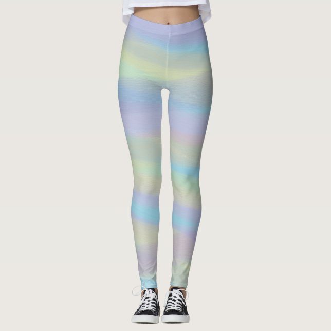 Baljväxter med blandad pastel Färg Leggings (Framsida)