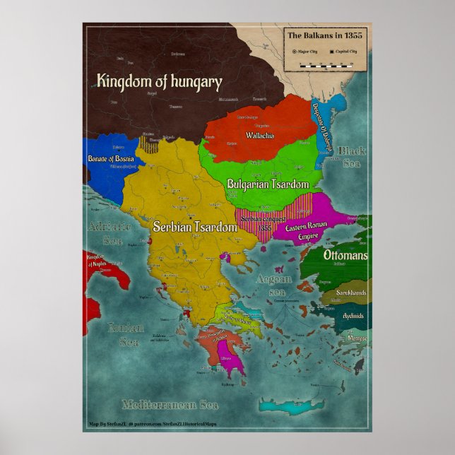 Balkan 1355 poster (Framsidan)