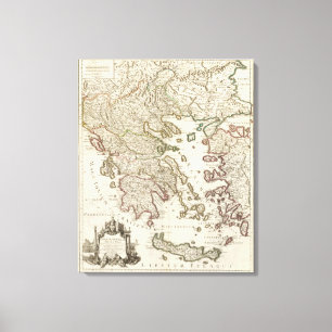 Balkan peninsula, Grekland, Makedonien Canvastryck