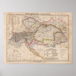 Balkan peninsula, Österrike, Ungern Poster