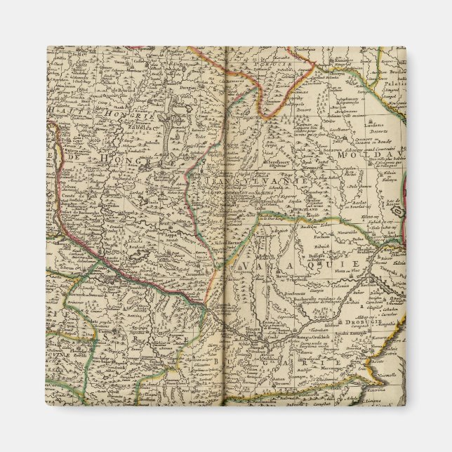 Balkanländerna Peninsula 3 Magnet (Framsidan)