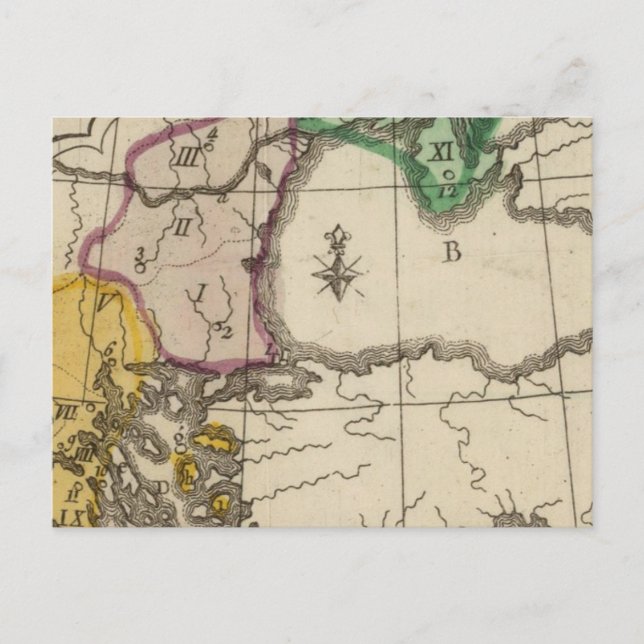 Balkanländerna Peninsula 3 Vykort (Framsida)