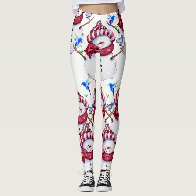balkar snögubbe leggings (Framsida)