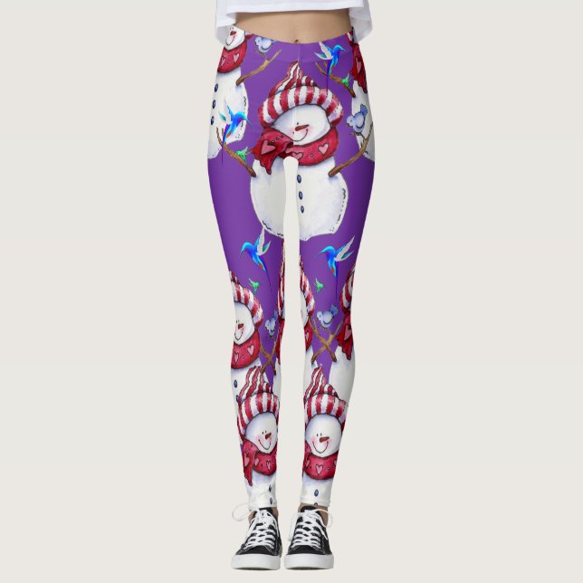 balkar snögubbe leggings (Framsida)