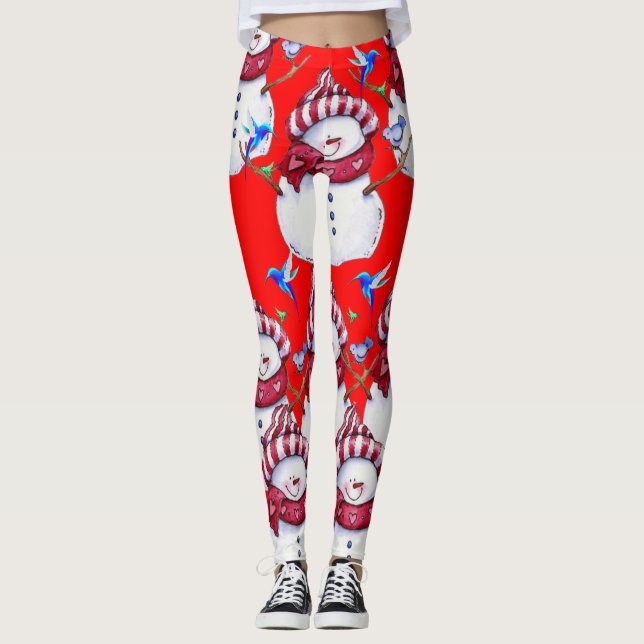 balkar snögubbe leggings (Framsida)
