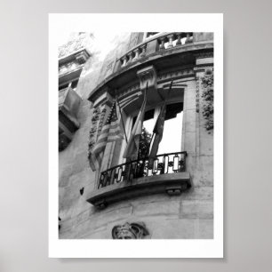 Balkong i Paris Poster