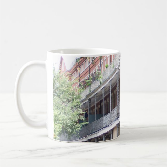 Balkonger i French Quarter Kaffemugg (Vänster)