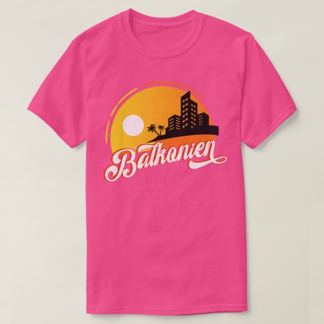 Balkonien Urlaub T Shirt (Design framsida)